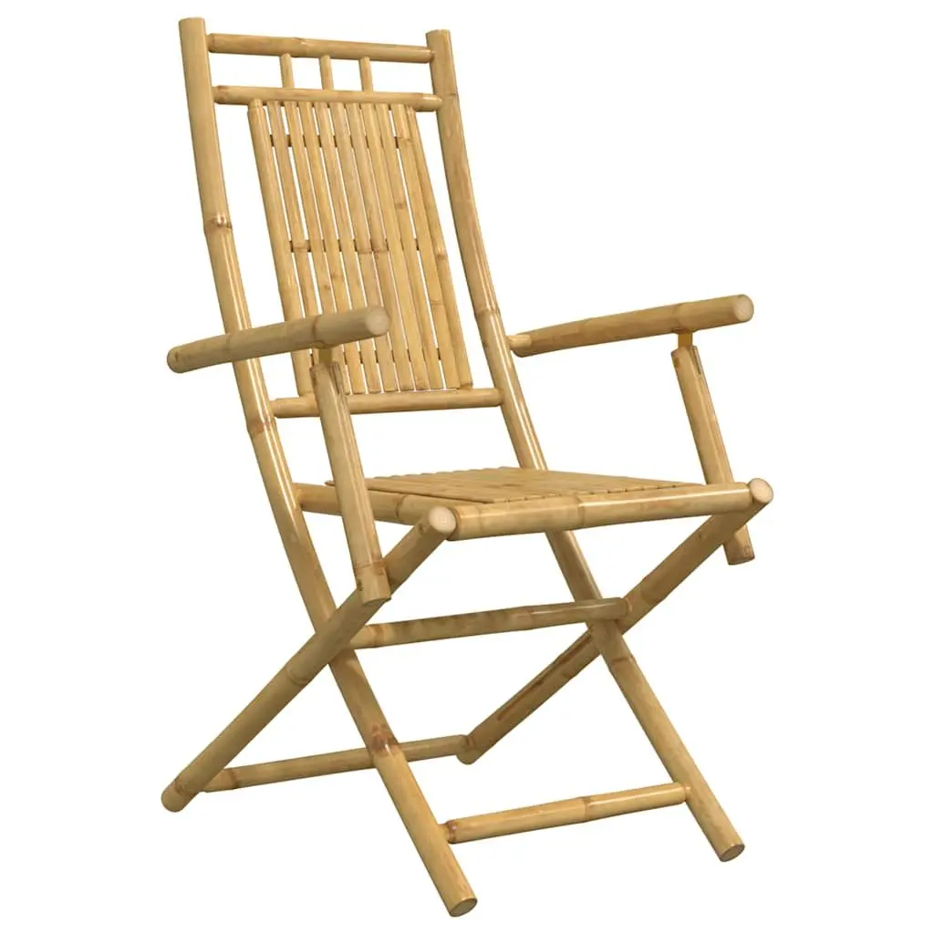 3 Piece Bistro Set Outdoor Garden Furniture Brown Foldable Chairs Table