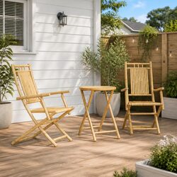 Value-Driven 3 Piece Foldable Bistro Set for Outdoors