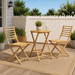 Practical and Affordable 3 Piece Brown Bistro Set