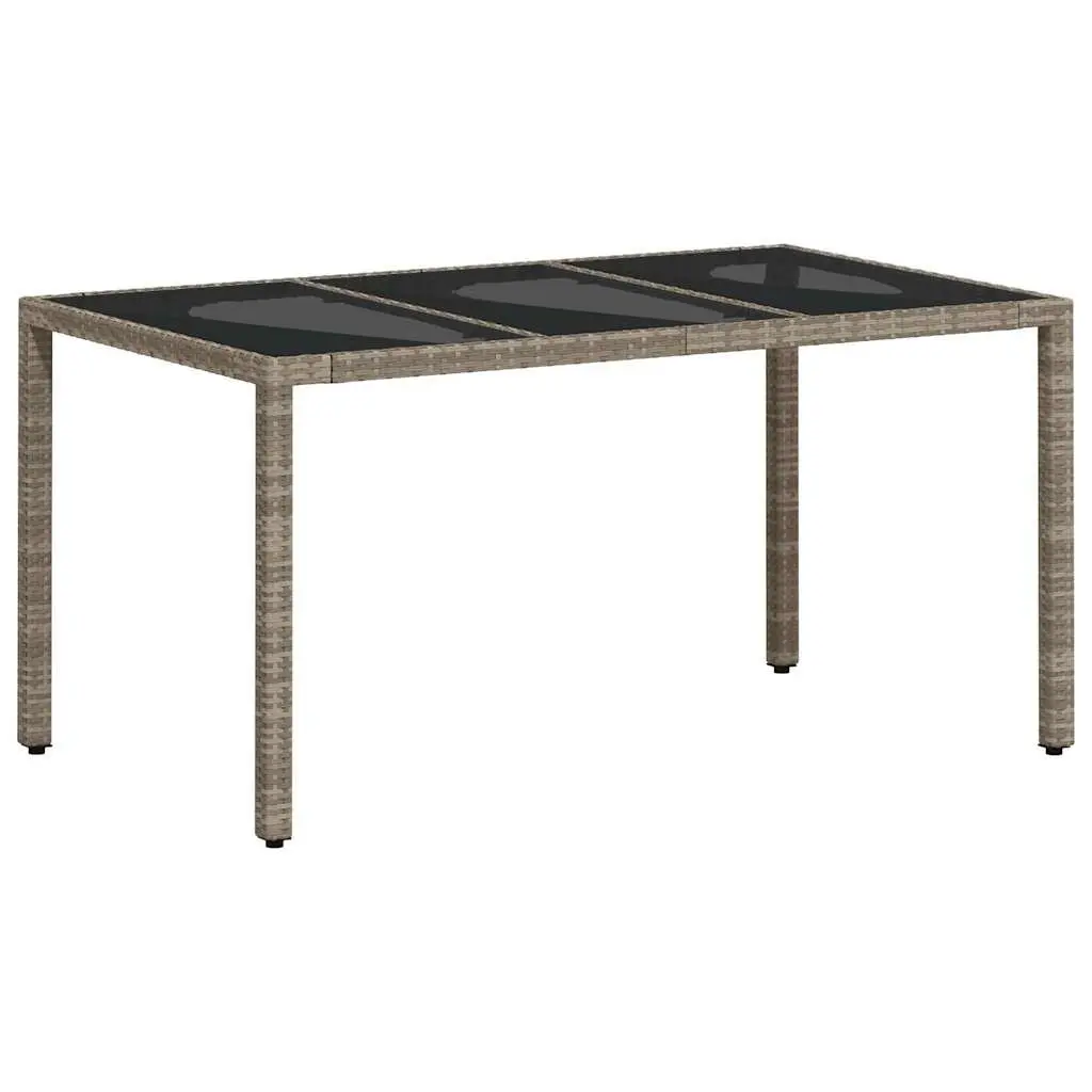 Garden Dining Set 5 Piece Outdoor Furniture Patio Table Chairs Grey