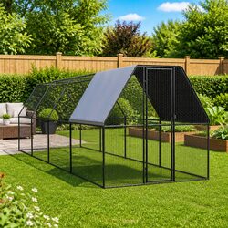 Reliable 2x8x2m Chicken Cage Made from Galvanised Steel