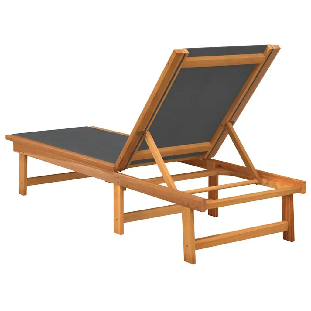 Sun Loungers Adjustable Backrest Outdoor Lounge Chair 2 pcs Brown