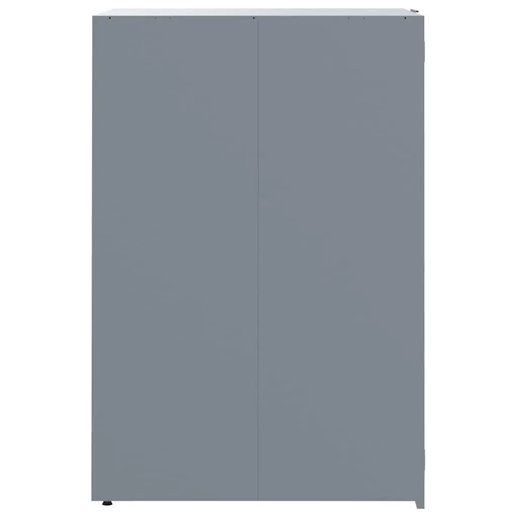 Wheelie Bin Storage Shed for 4 Bins Grey Outdoor Waste Container Enclosure