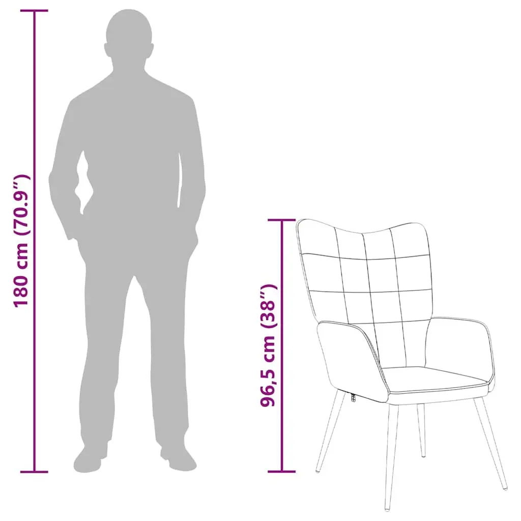 Armchair Relaxing Padded Foam Upholstered Cream Fabric Modern Lounge Chair