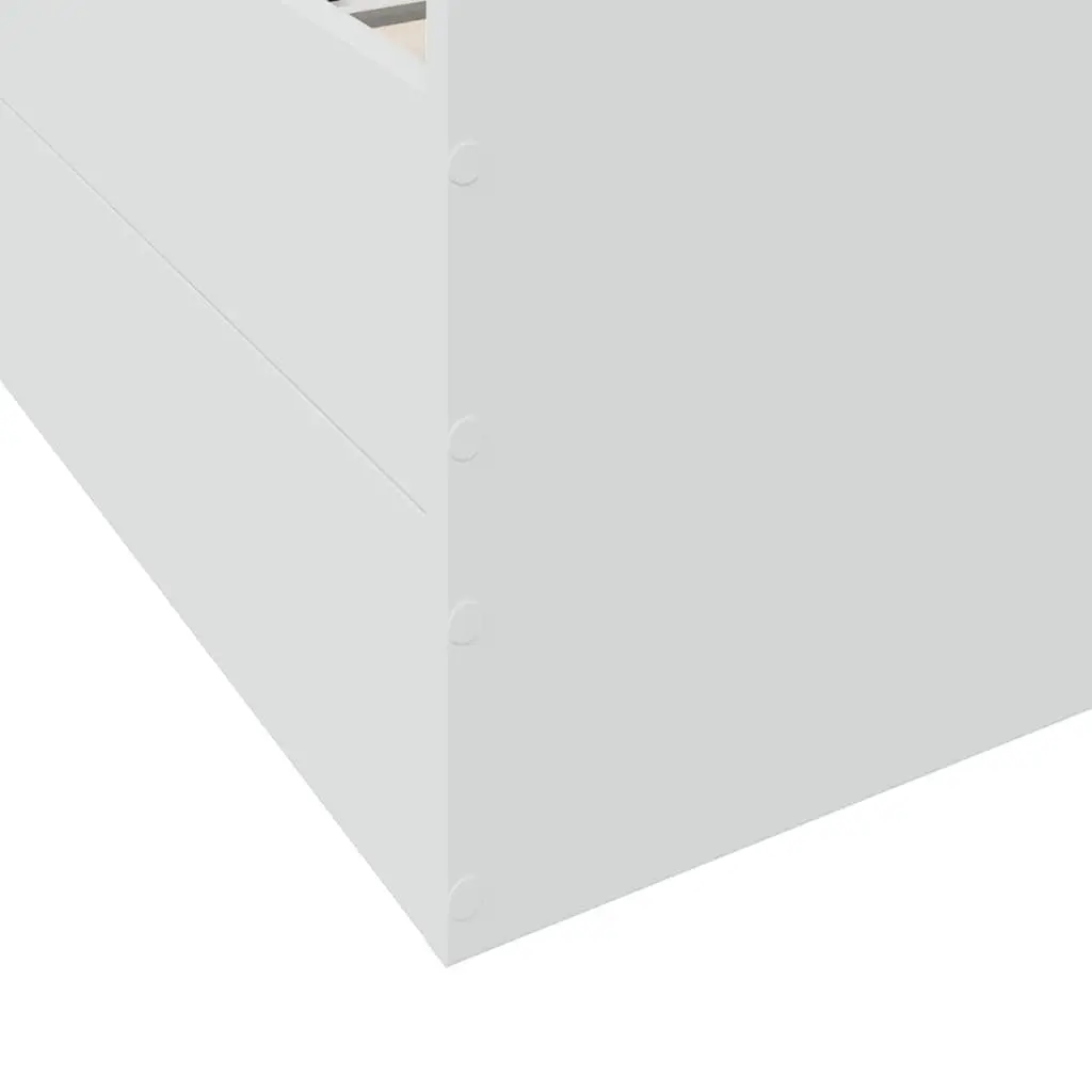 Bed Frame with Storage Drawers 90x190 cm White