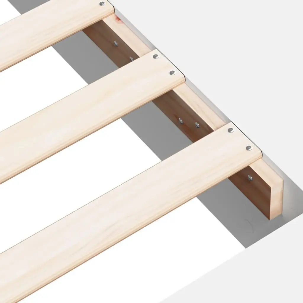 Bed Frame Queen Size 150x200 cm White Slatted Base Storage Compartments