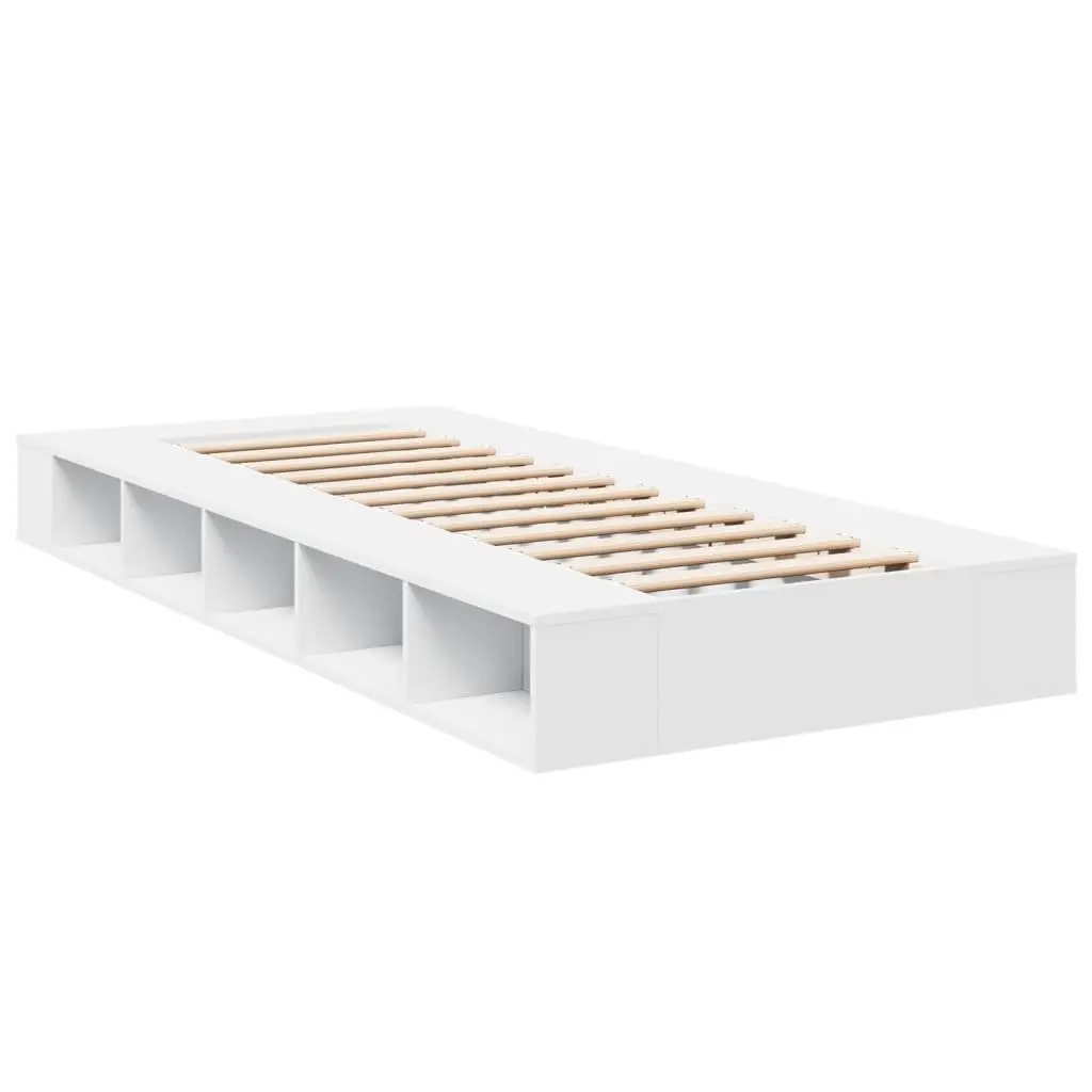 White Bed Frame 90x190 cm