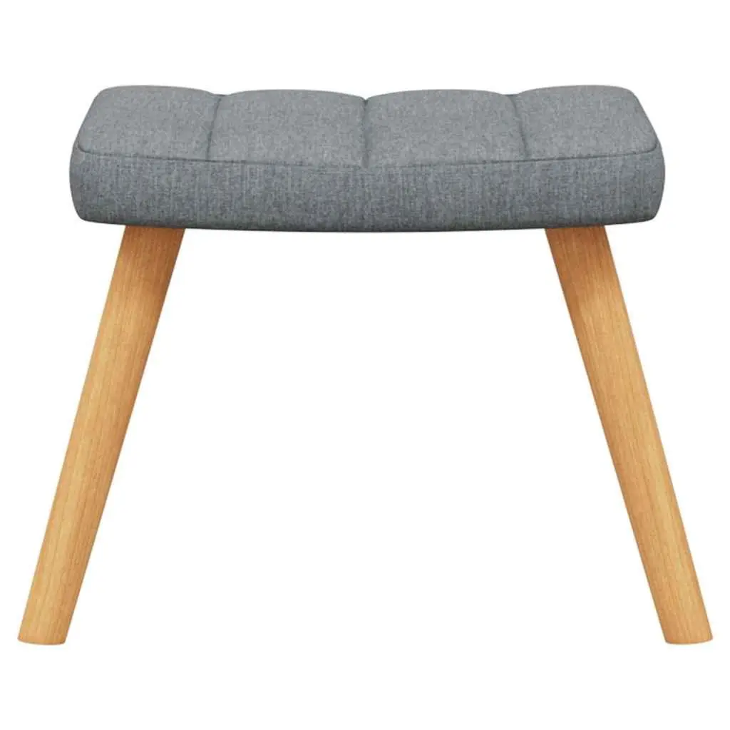 Grey Rocking Chair with Stool for Comfort