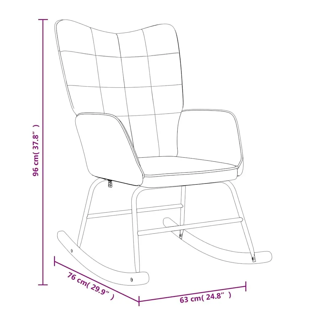 Rocking Chair with Stool Set for Relaxation