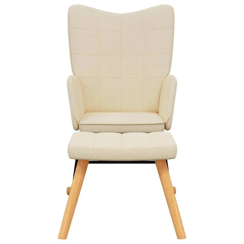 Rocking Chair with Stool Set for Relaxation