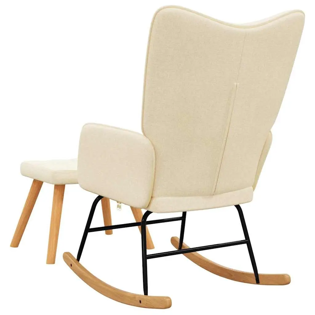 Rocking Chair with Stool Set for Relaxation