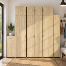 Practical Storage Cabinet in Sonoma Oak Finish