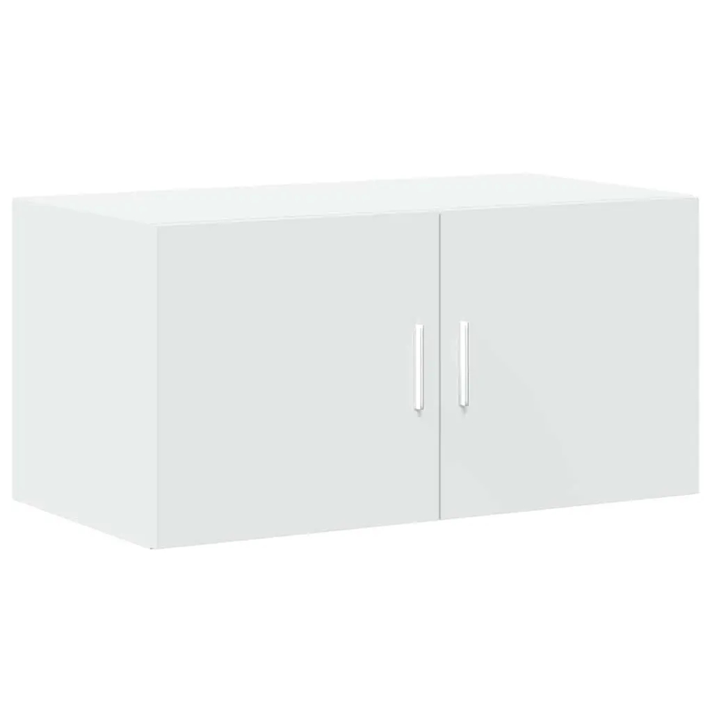 Tall Storage Cabinet in White Wood
