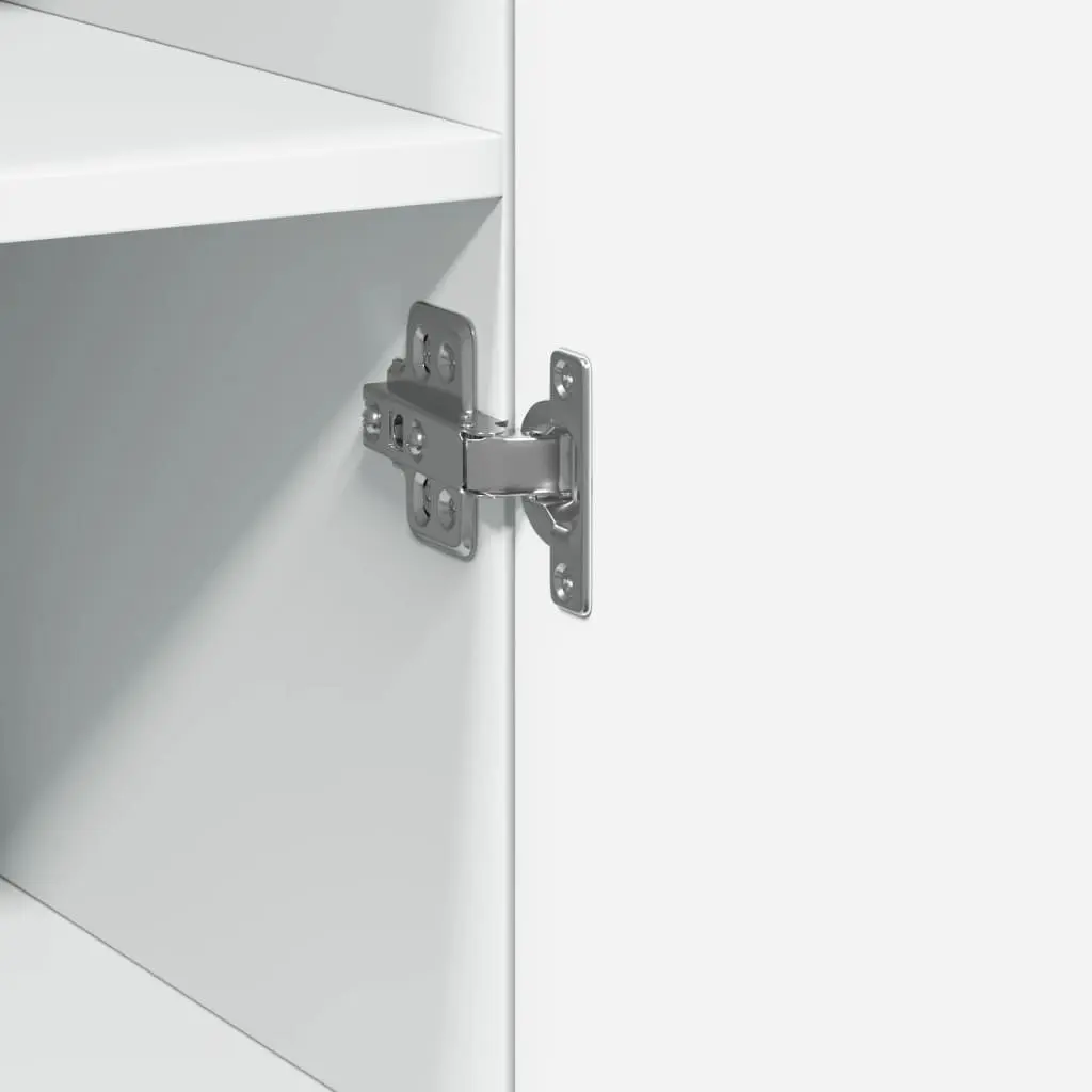 Highboard White Storage Cabinet 30x42.5x185cm