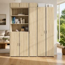 Brown Highboard Cabinet: Practical Storage Solution for Your Home