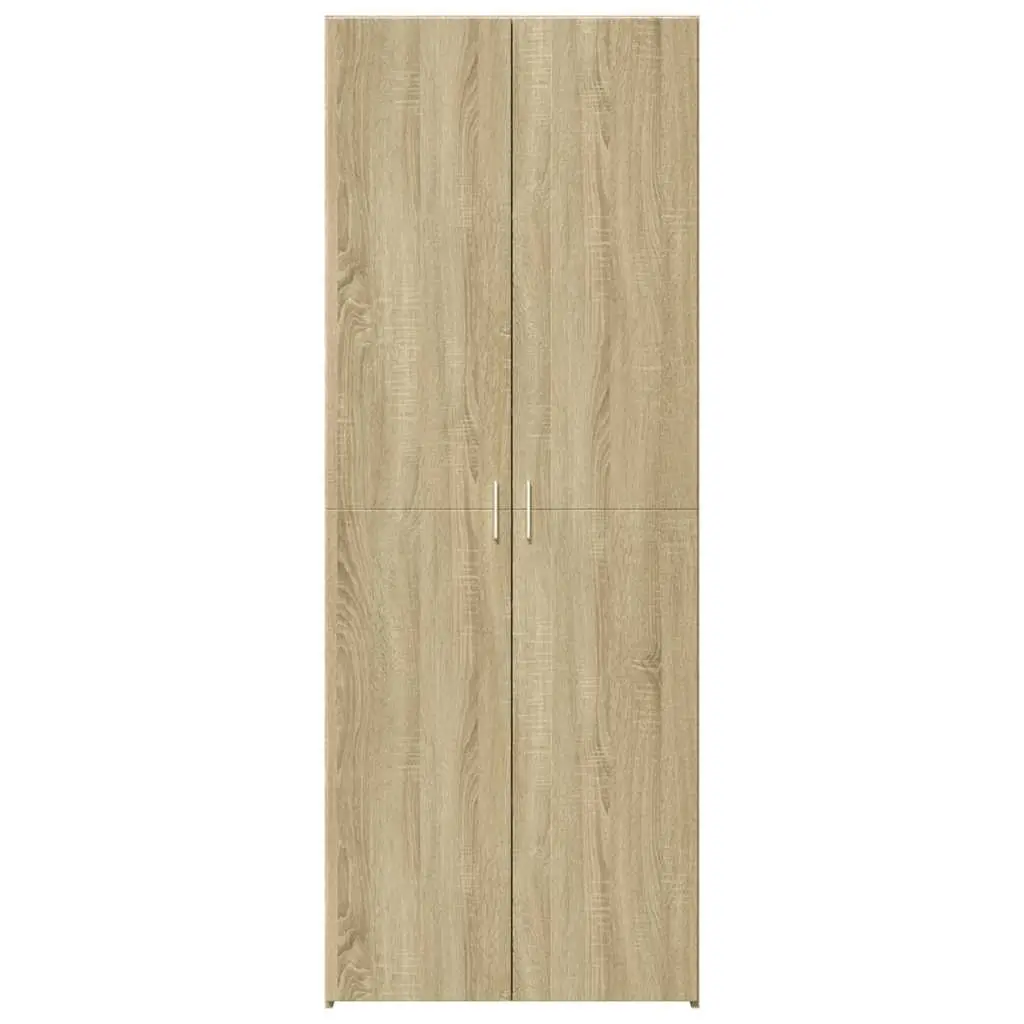 Highboard Storage Cabinet Brown Engineered Wood 70 x 42.5 x 185 cm