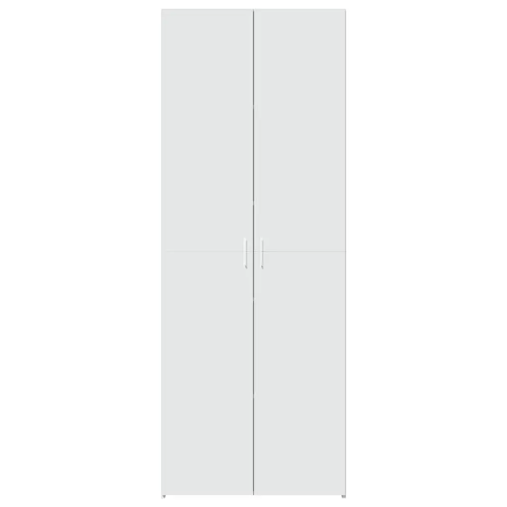 Highboard Storage Cabinet Engineered Wood Bedroom Living Room White 70 x 42.5 x 185 cm