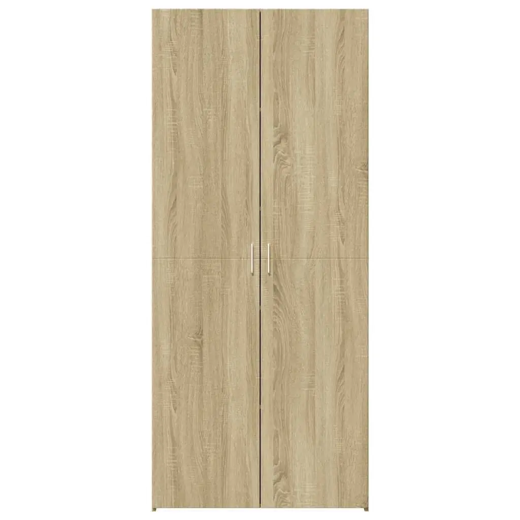 Highboard Storage Cabinet Brown Engineered Wood Living Room Bedroom 70 x 42.5 x 185 cm