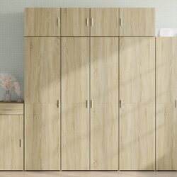 Highboard Cabinet in Brown Engineered Wood