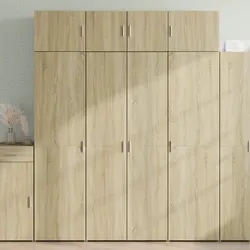 Highboard Cabinet in Brown Engineered Wood