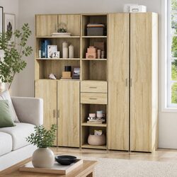 Sonoma Oak Highboard - Practical and Reliable Storage