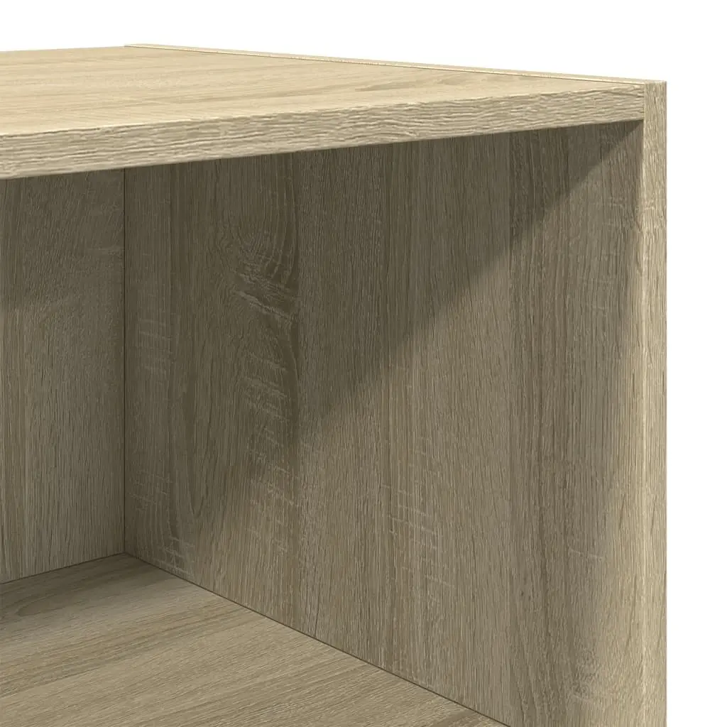 Highboard Storage Cabinet 50x41x185 cm Brown Engineered Wood Sideboard Buffet