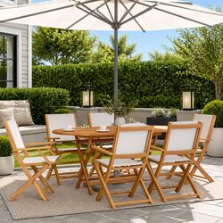 Comfortable 7 Piece Garden Dining Set for Outdoor Enjoyment