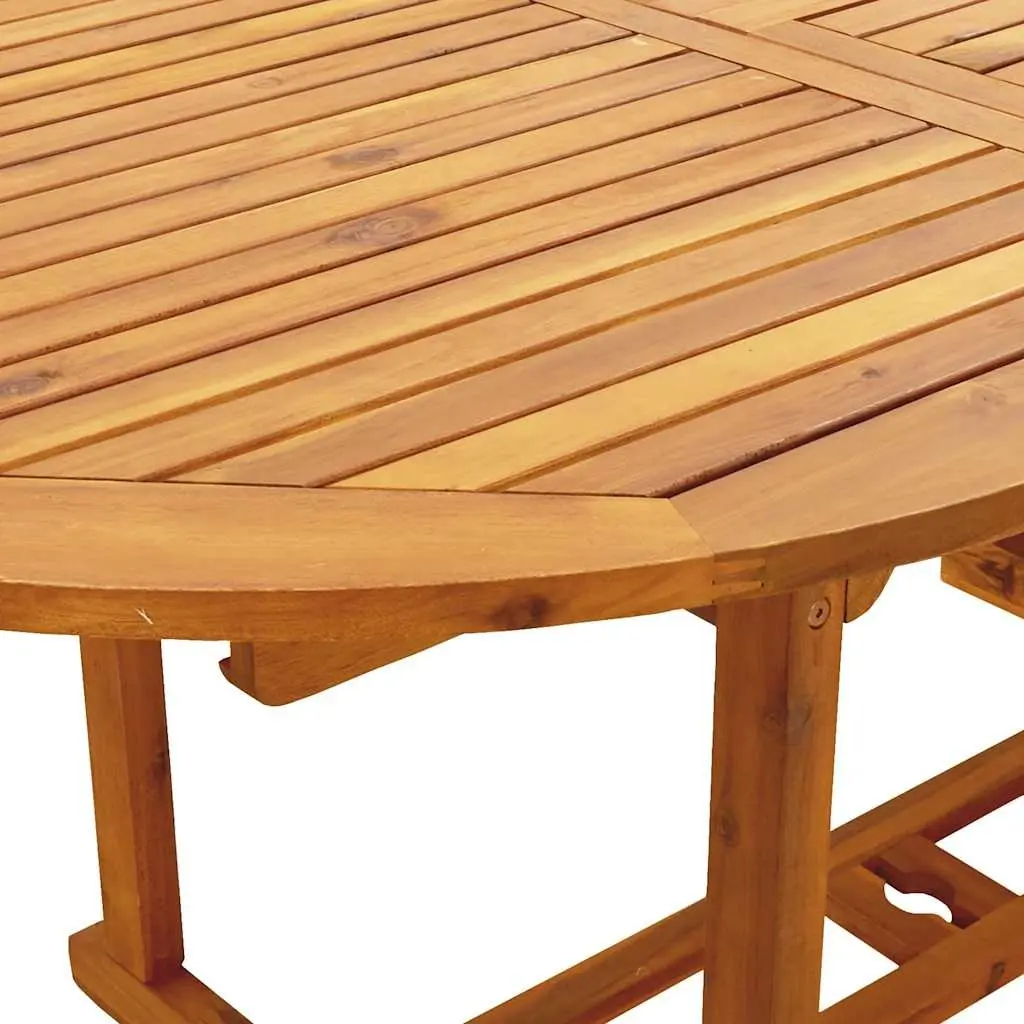 Garden Dining Set 7 Piece Outdoor Furniture Black PE Rattan Solid Wood