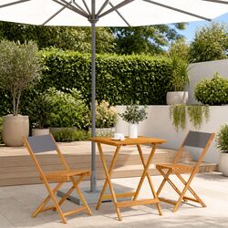 Reliable Bistro Set Made from Solid Acacia Wood