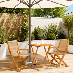 Value-Driven 3 Piece Beige Bistro Set for Outdoors