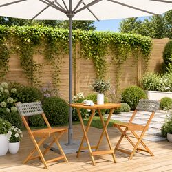 Reliable 3 Piece Bistro Set for Outdoor Enjoyment