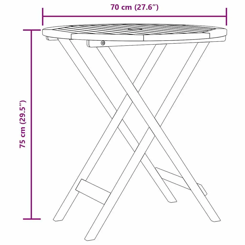 3-Piece Outdoor Bistro Set in Beige
