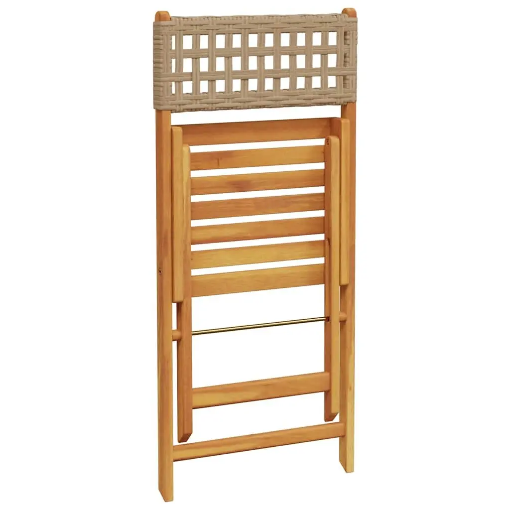 3-Piece Outdoor Bistro Set in Beige
