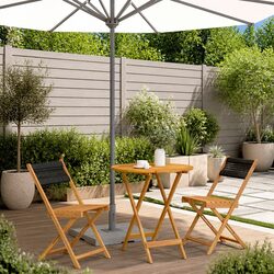 Durable 3 Piece Bistro Set for Outdoor Comfort