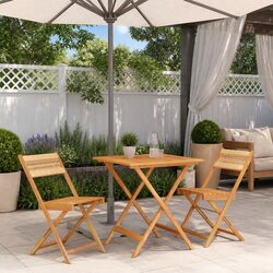 Practical 3 Piece Bistro Set for Outdoor Spaces