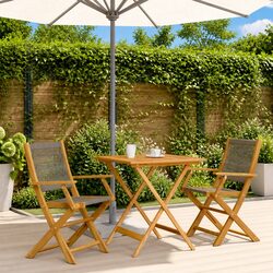 Reliable Grey Bistro Set for Cozy Outdoor Gatherings