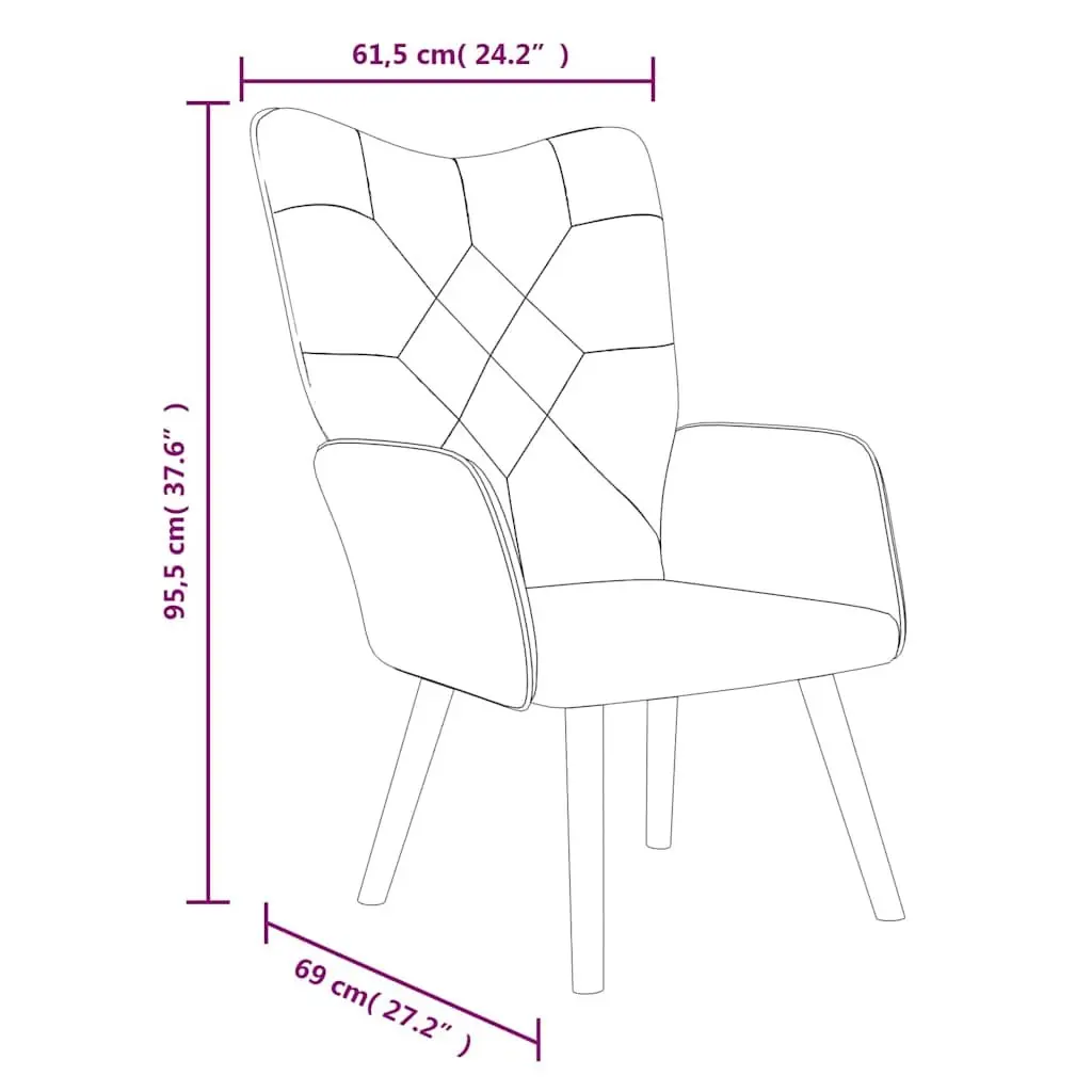 Patchwork Fabric Armchair with Stool Multicolour Relaxing Accent Chair Lounge