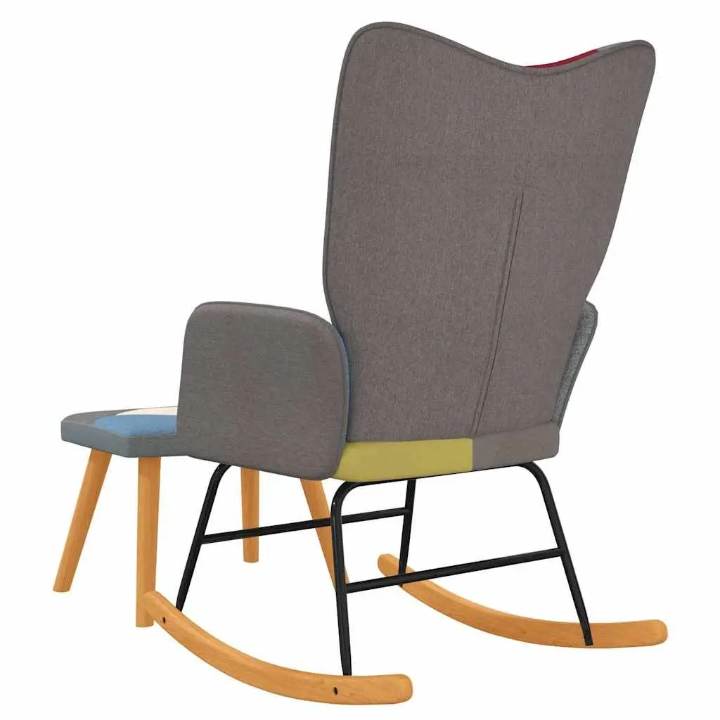 Rocking Chair with Stool for Home Relaxation
