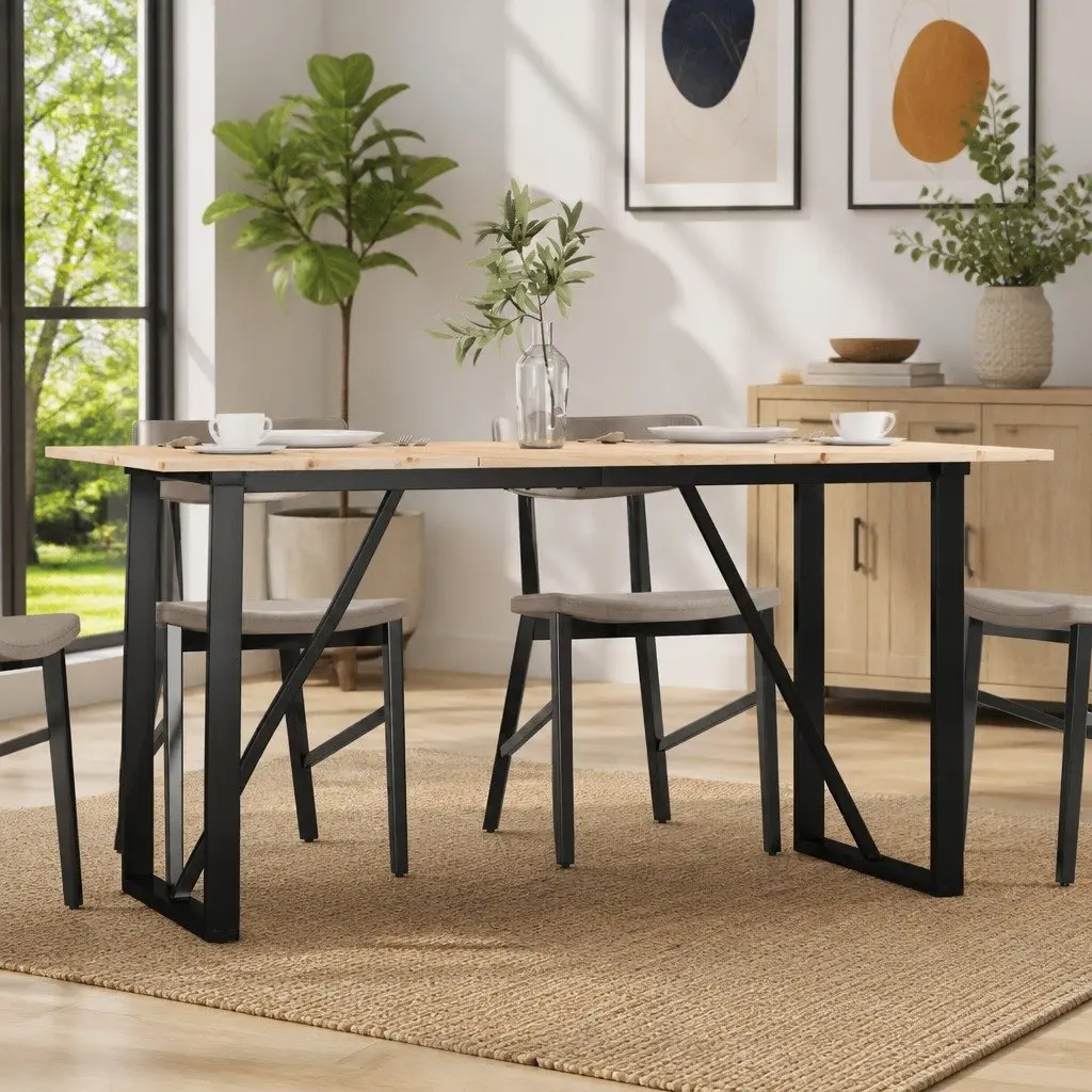 Solid Pine Dining Table for Family Gatherings