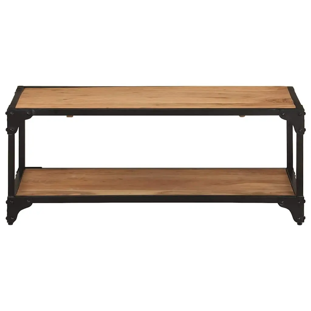 Coffee Table Vintage Style Solid Acacia Wood 90x45x35cm Brown Living Room Furniture