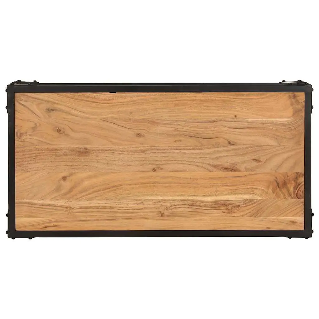 Coffee Table Vintage Style Solid Acacia Wood 90x45x35cm Brown Living Room Furniture