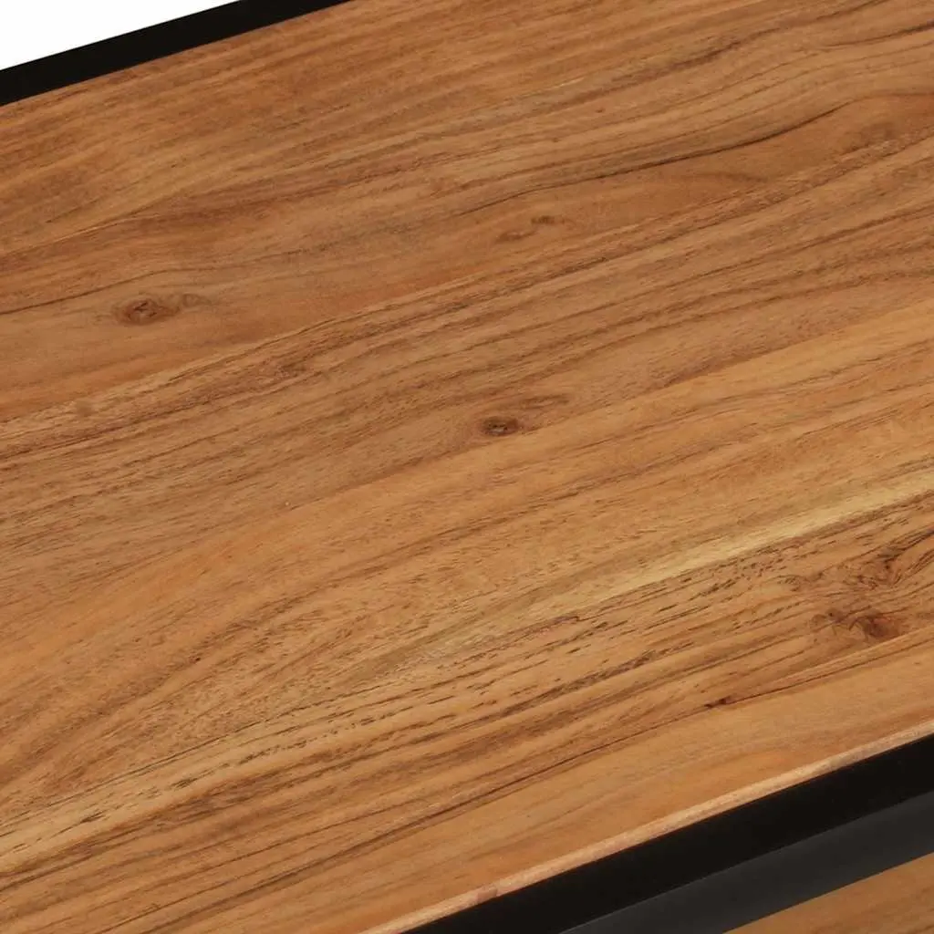 Coffee Table Vintage Style Solid Acacia Wood 90x45x35cm Brown Living Room Furniture
