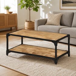 Affordable Vintage Coffee Table with Storage 90x45x35cm
