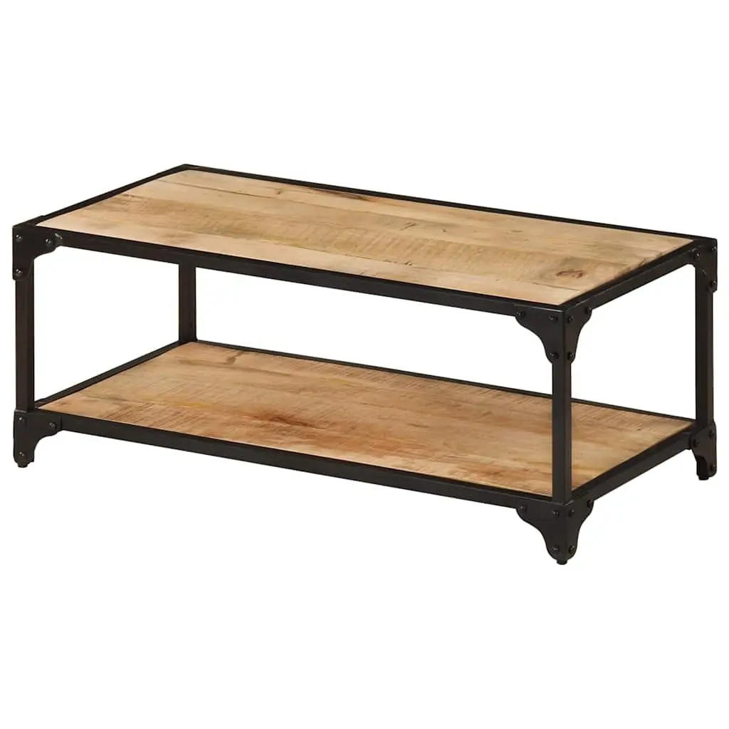 Coffee Table Living Room 90x45x35cm Solid Mango Wood Brown