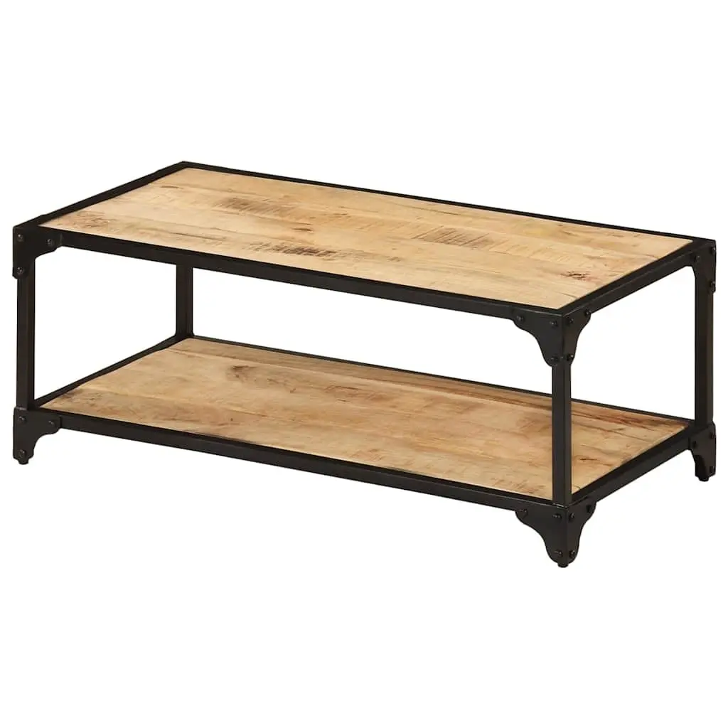 Coffee Table Living Room 90x45x35cm Solid Mango Wood Brown