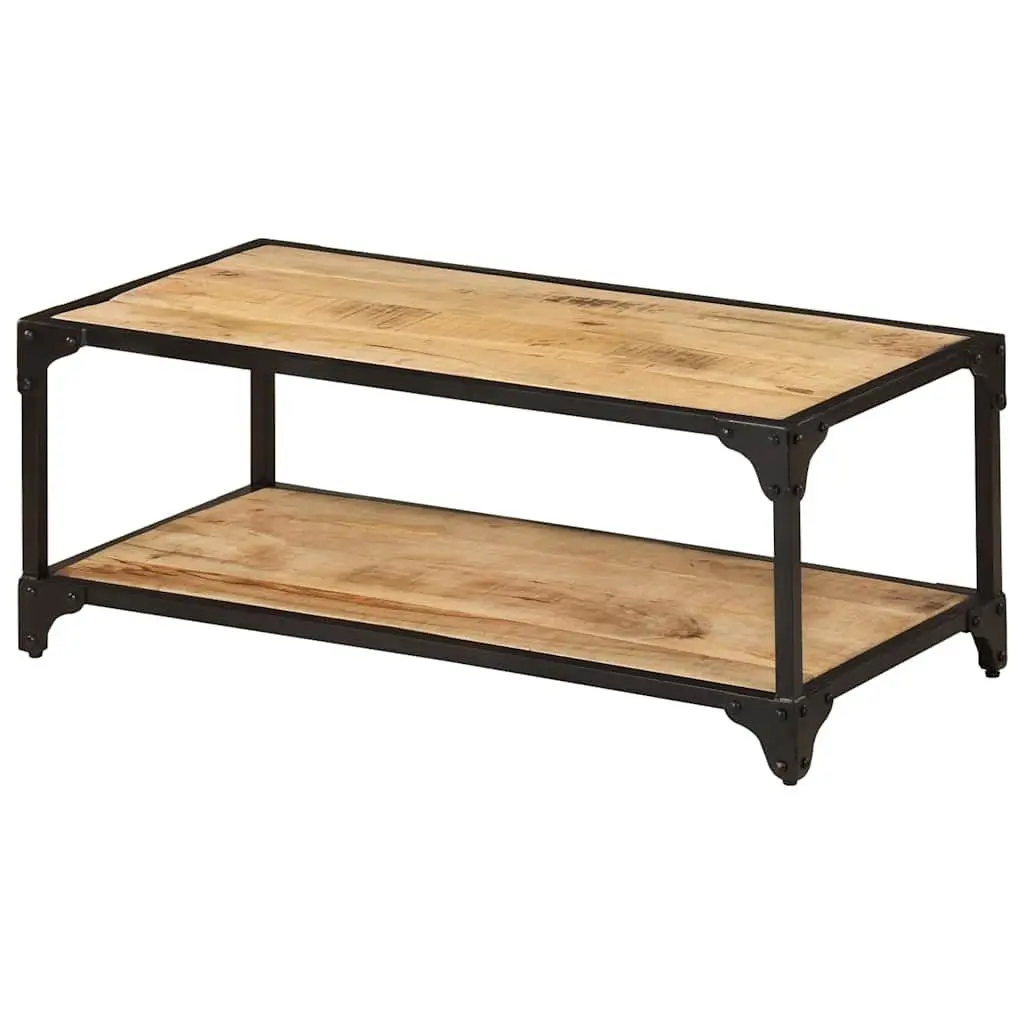 Coffee Table Living Room 90x45x35cm Solid Mango Wood Brown