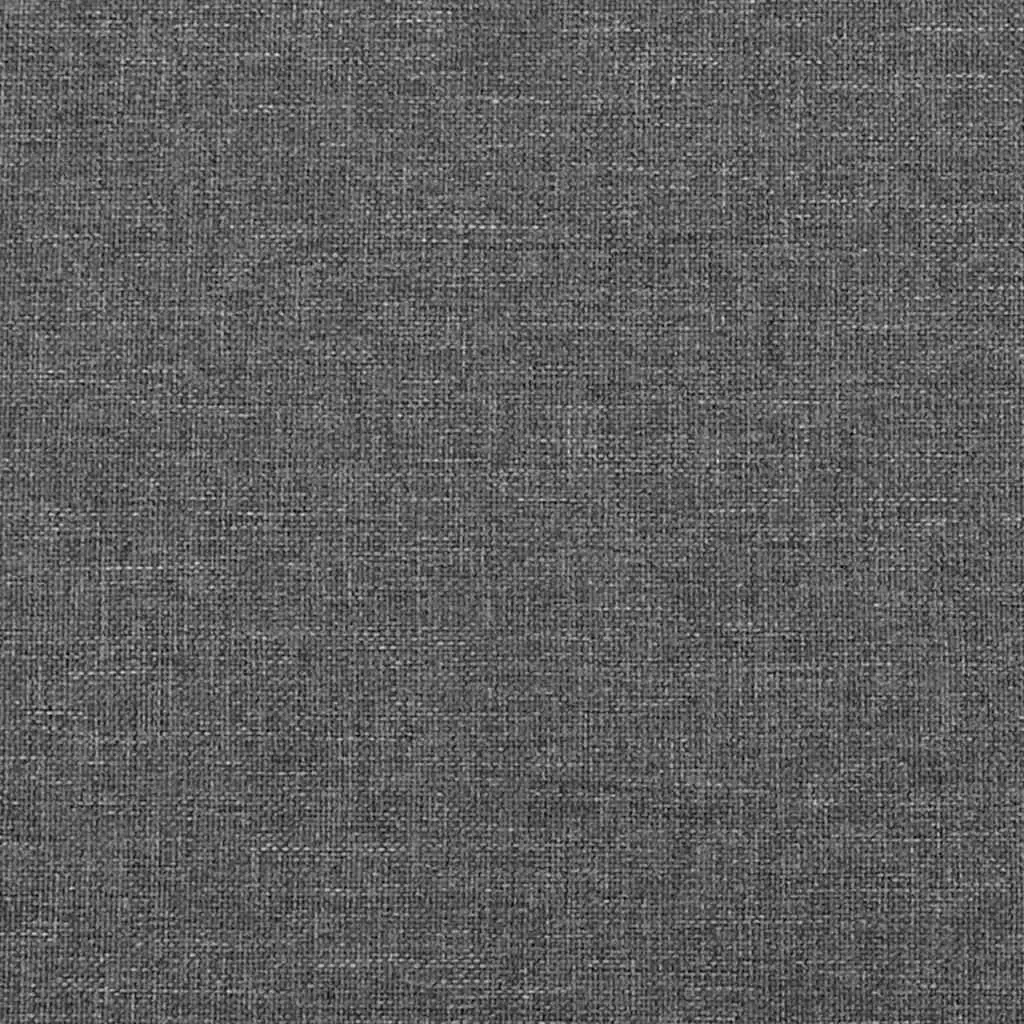 Grey Fabric Double Bed Frame with Solid Support