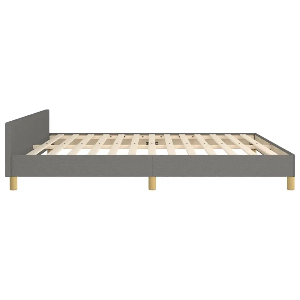 Queen Bed Frame Grey Fabric 152x203cm Bedroom Furniture