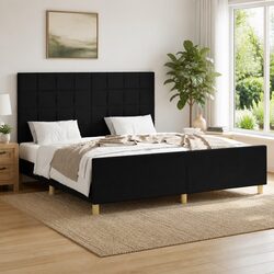 Value-Driven Queen Bed Frame 152x203 cm with Fabric Headboard