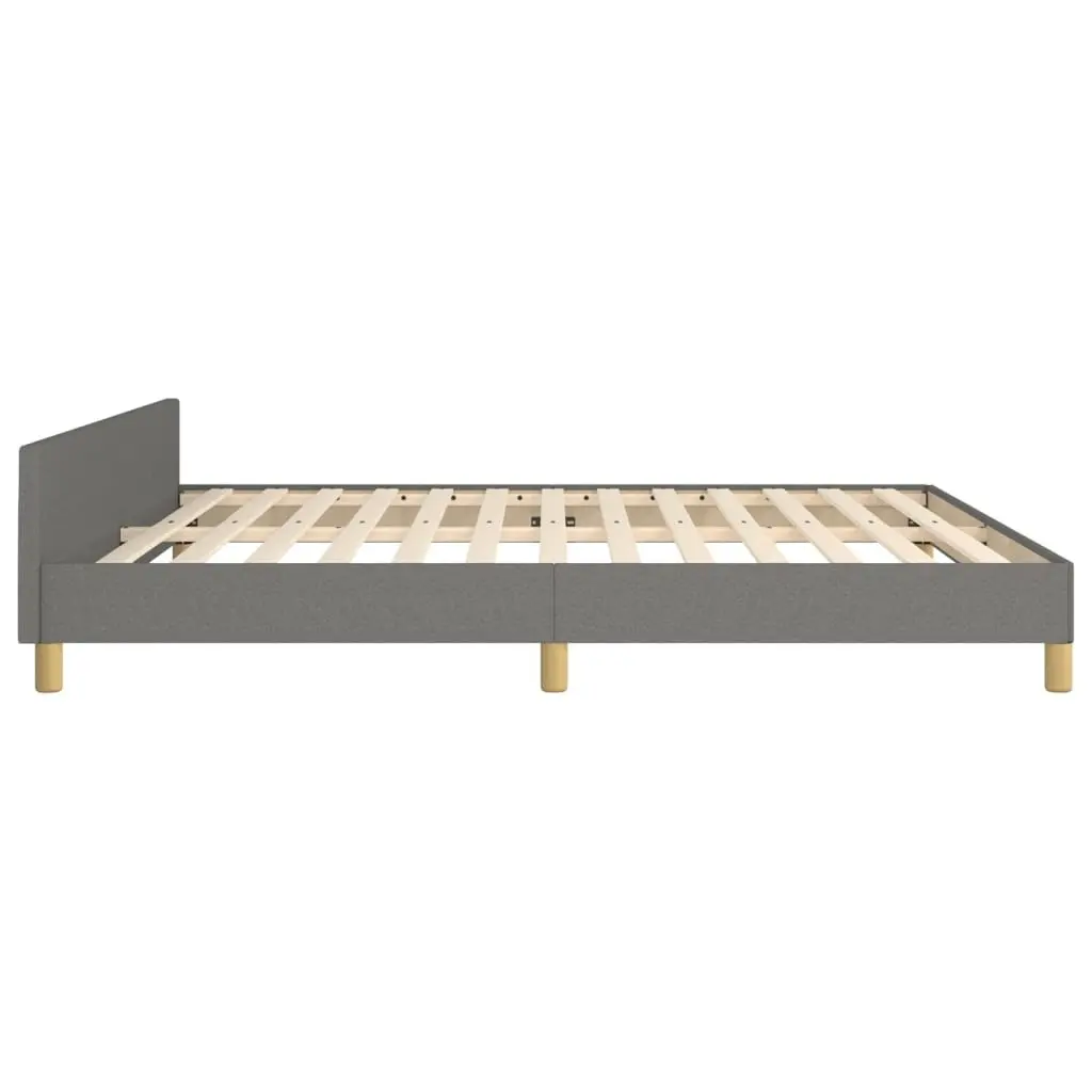 Grey Fabric Queen Bed Frame for Comfort and Support